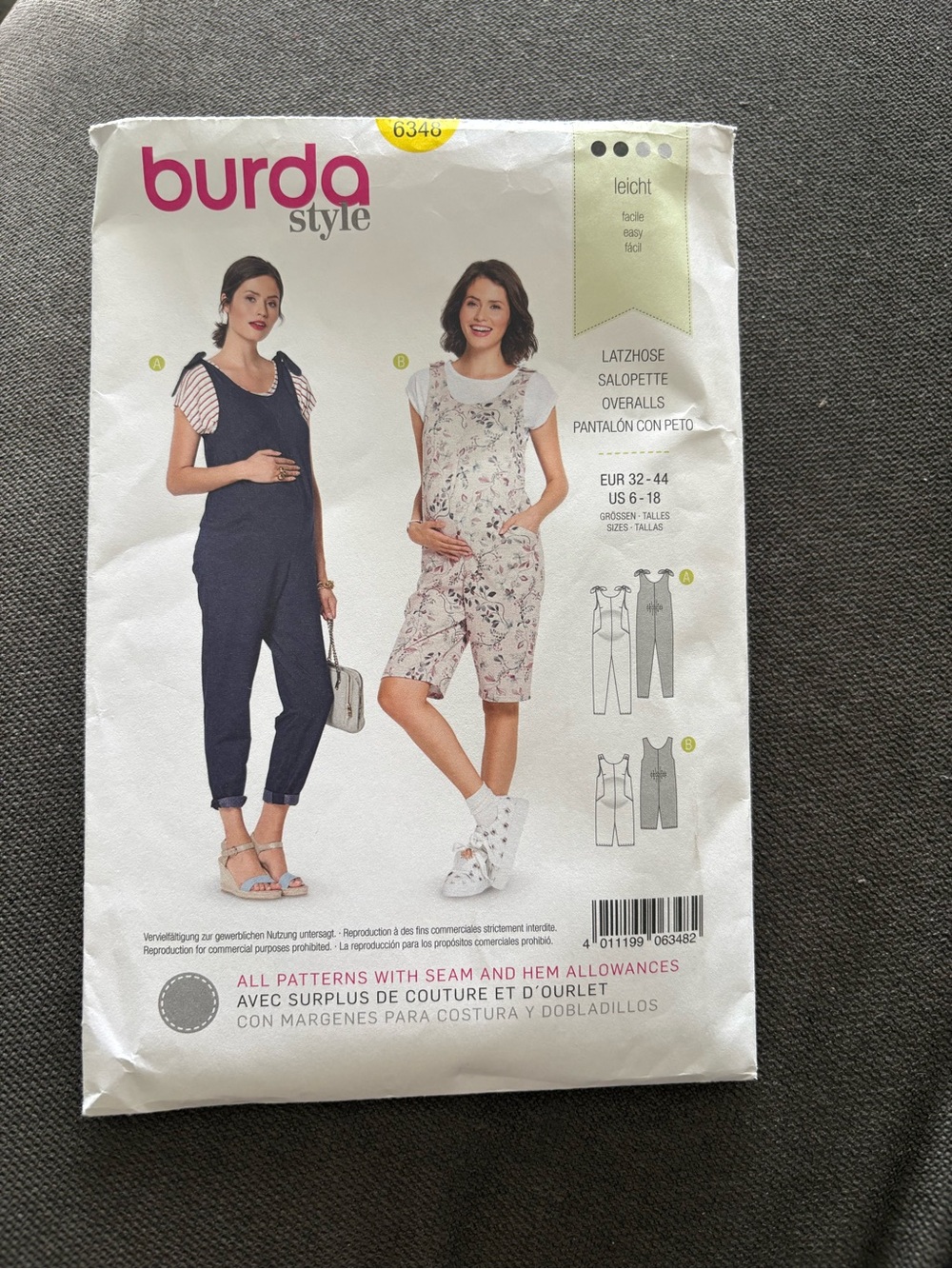 Maternity Overalls Sewing Pattern